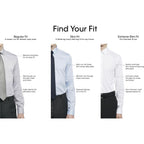 Calvin Klein Men'S Slim Fit Non-Iron Herringbone Dress Shirt