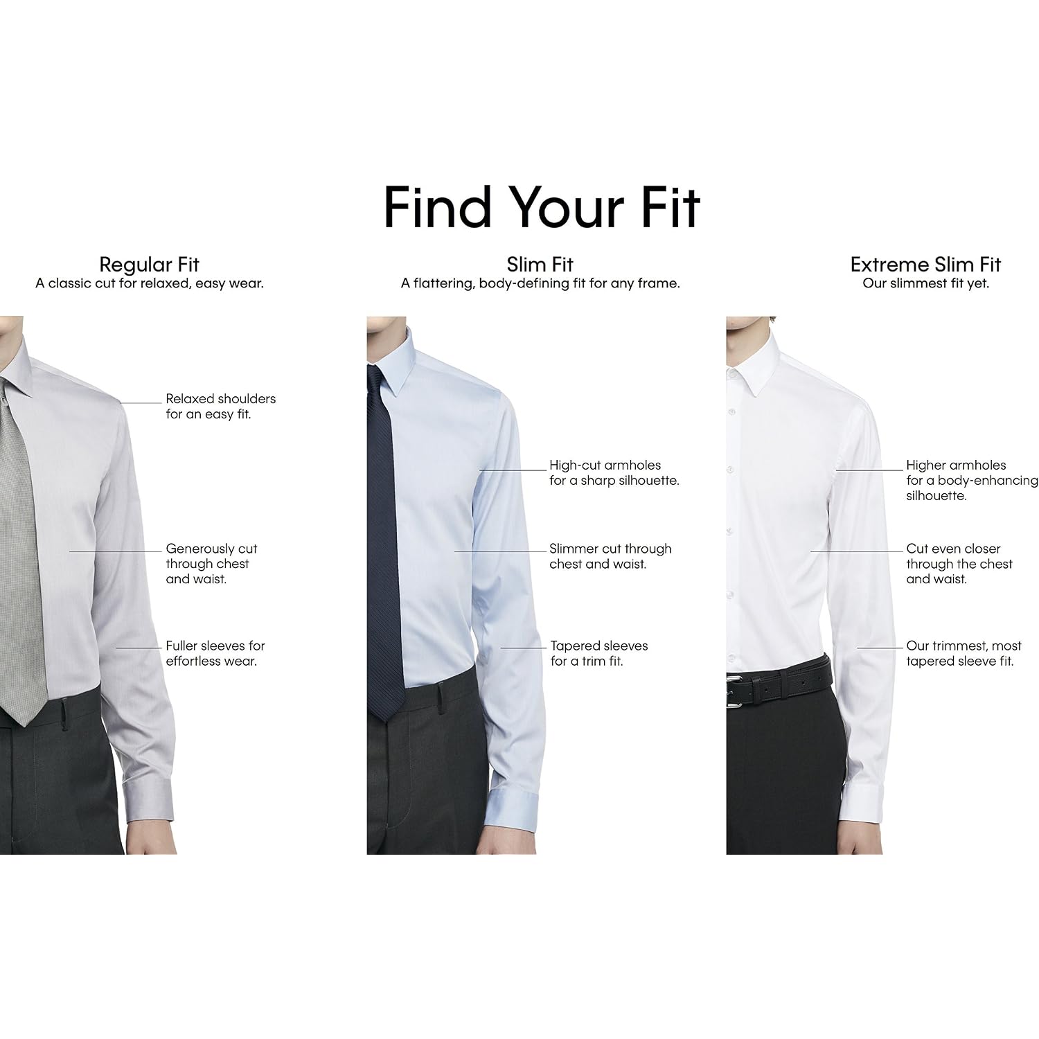 Calvin Klein Men'S Slim Fit Non-Iron Herringbone Dress Shirt