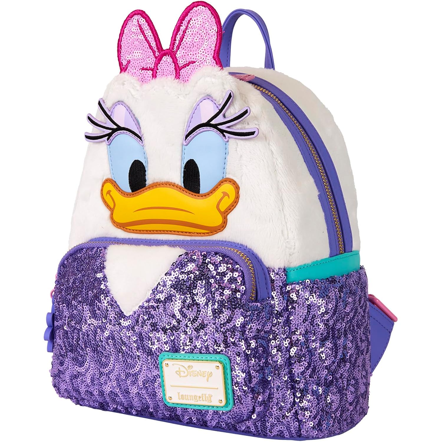 Loungefly Disney Daisy Duck Plush Mini Backpack