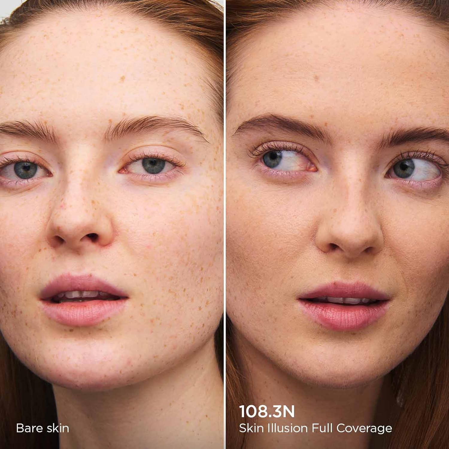 Clarins Skin Illusion Longwear Full Coverage Foundation|Luminous Matte Finish|24H Hold and 24H Hydration|Natural Looking|Transfer, Sweat and Smudge Proof| Contains Hyaluronic Acid|1 Fl Oz