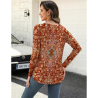 Zeagoo Long Sleeve Shirts For Women Crew Neck Casual Fall Fashion Blouses Basic Tunic Tops Dressy Work Clothes