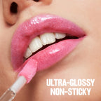 Revlon Super Lustrous Lip Gloss, Non-Sticky, Hydrating, High Shine Finish, 207 Pink Sky, 0.13 Oz