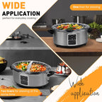 30 Pack Slow Cooker Liners, Large Size 13"x 21" Cooking Bags Disposable Pot Liners, Plastic Slow Cooker Bags Fits 3-8 Quarts, BPA Free, Suitable for Oval & Round Pot