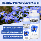 Phosphorus & Potassium Fertilizer – Liquid Bloom Booster For Strong Roots, Better Blooms & Improved Fruit Development, 8 Oz