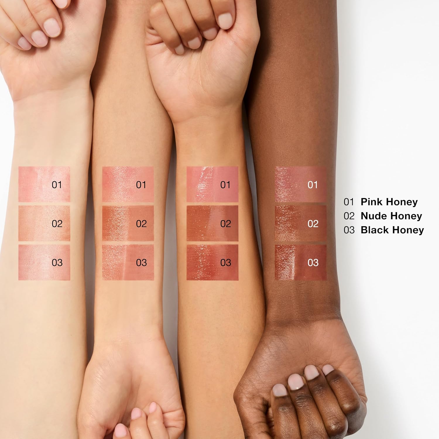 Clinique Almost Lipstick Tinted Lip Balm In 3 Iconic Shades Black Honey, Pink, And Nude Honey | Sheer + Lightweight