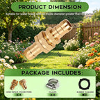 Garden Hose Repair Kit With Clamps, Male And Female Hose Fittings, Fit For 3/4"Or 5/8" Garden Hose Fitting, 4 Sets