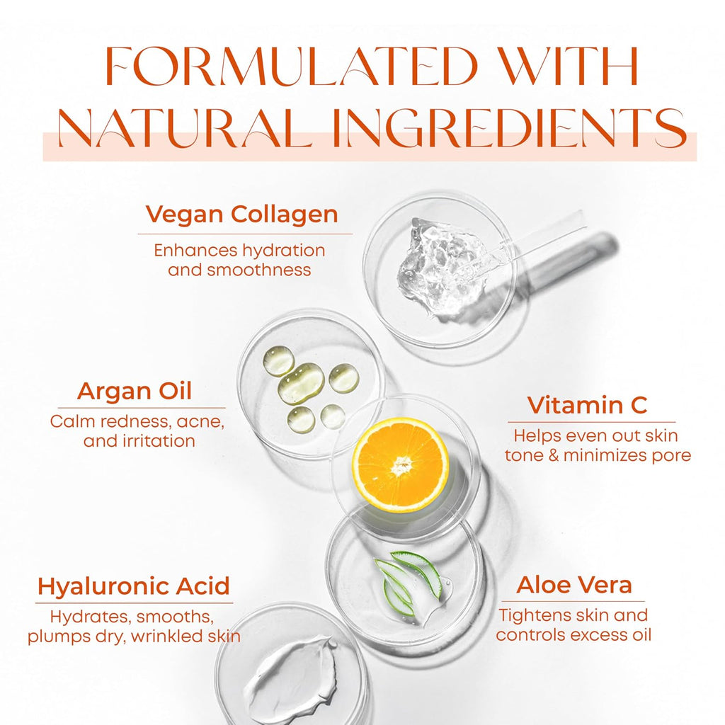 Skin 2.0 Vitamin C Serum - Dermatologist Tested, Anti-Aging & Dark Spot Remover - Brightening, Clean Beauty, Cruelty-Free, Korean Skincare For Glass Skin, All Skin Types - 1.69 Fl. Oz