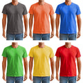 6 Packs Of Bulk Men'S T-Shirts Eversoft Cotton Regular Fit Short Sleeve Crew Neck Lightweight T-Shirt Tees