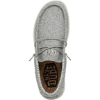 Heydude Men'S Wally Blend Linen Slip On Loafer, Linen Iron Size 10 | Lightweight Casual Shoe With Easy On Elastic Laces