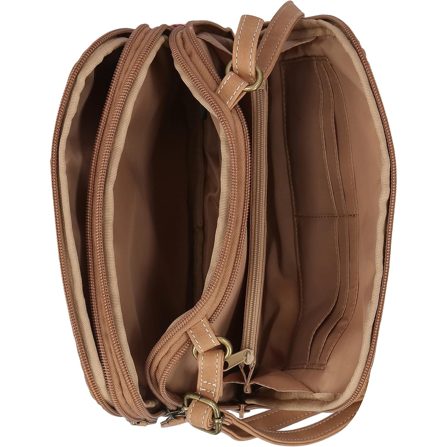 Multisac Zippy Triple Compartment Crossbody Bag