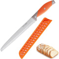 Vituer Bread Knife With Cover, 8 Inch Serrated Bread Knife For Homemade Bread, Bread Cutter Ideal For Slicing Homemade Bread, Bagels, Cake (8-Inch Blade With 5-Inch Handle)
