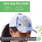 Gaiam Womens Wander Breathable Geo Hat