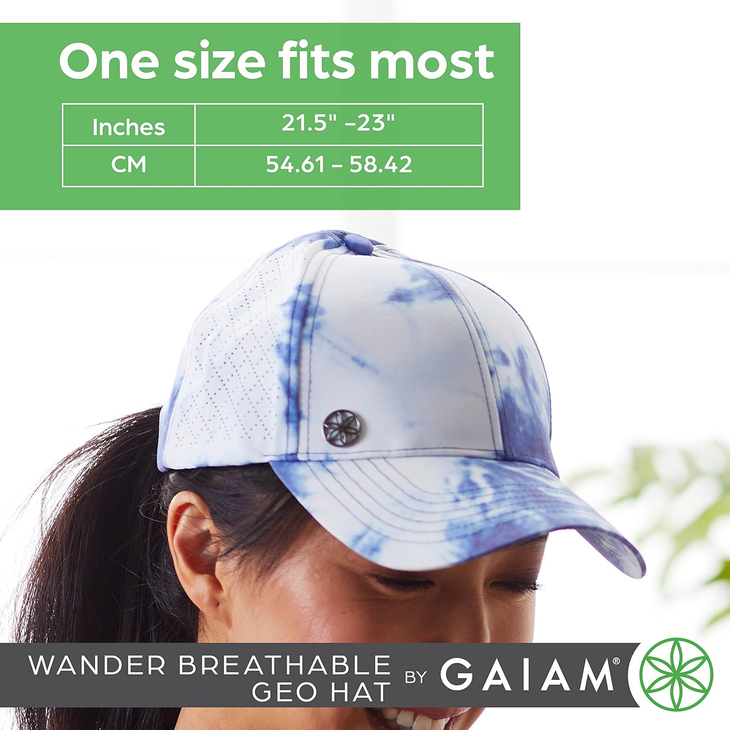 Gaiam Womens Wander Breathable Geo Hat