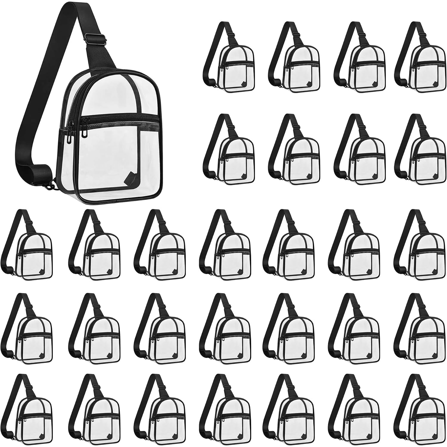 Clear Crossbody Bag For Stadium Events, Clear Purse For Women And Men For Concerts Sports Festivals