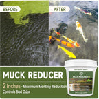 Muck Reducer - 5Lb Natural Sludge Solution Tablets For Ponds & Lakes, Away Muck & Odor Control, Safe For Aquatic Life, Wildlife & Recreation, Treats Up To 30,000 Sq Ft