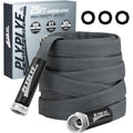 Garden Hose 25Ft, Made Of Tpu(Not Pvc), Ultra-Light & Flexible Water Hose, Non-Shrinking, Easy To Store, Drinking Water Safe Material, All-Weather, Black&Gray