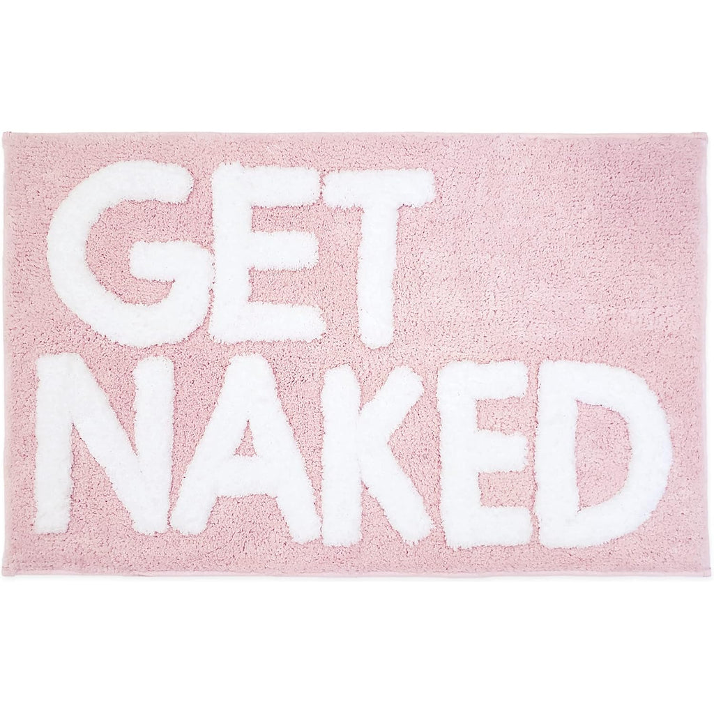Get Naked Bath Mat Pink - Blush Bathroom Rugs - Bath Mat - 31" X 20"