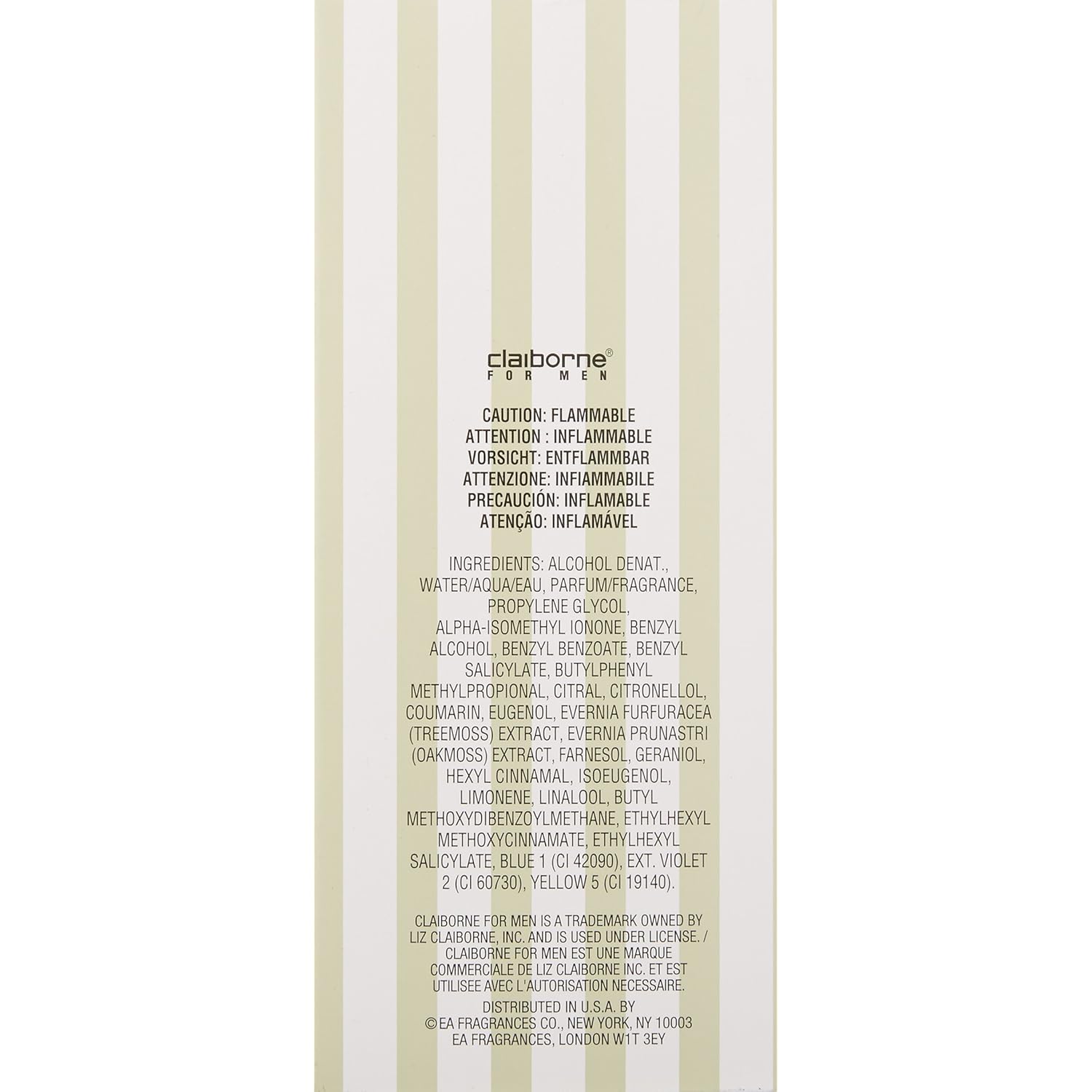 Liz Claiborne Men's Cologne, Eau de Cologne Spray, Daytime Scent, Claiborne for Men, 3.4 Fl Oz