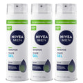 NIVEA MEN Sensitive Shave Gel, Shaving Gel for Men with Sensitive Skin, Enriched with VitaminPro Complex, 7 Oz Can, Pack of 3