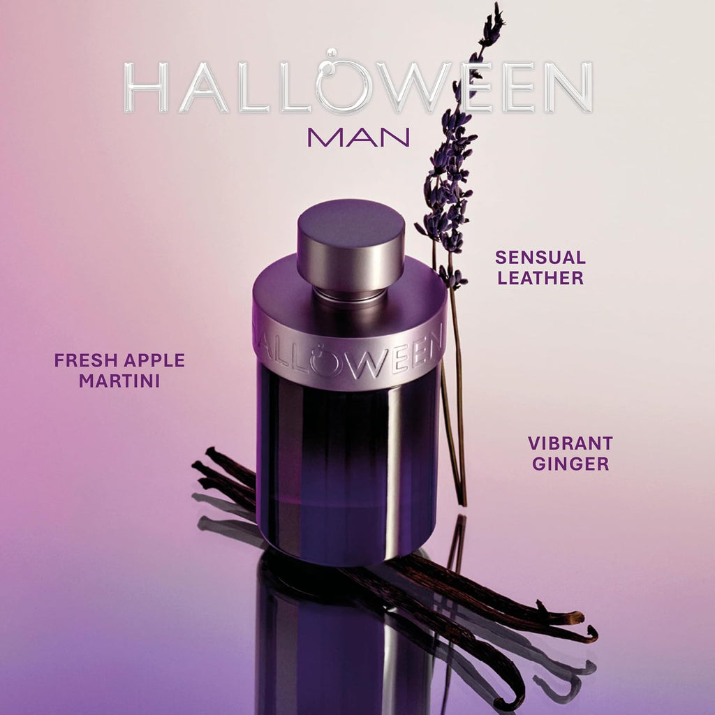 Halloween Man Eau De Toilette For Men. Citrus And Aromatic Long Lasting Fragrance With Notes Of Martini, Cinnamon And Vanilla