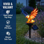Solar Eagle Garden Light, 250Th Anniversary America Eagle Garden Stake For 4Th Of July Decorations Outdoor, Patriotic Solar Eagle Garden Stake For Independence Day, Memorial Day Yard Lawn Decor