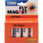 Terro T518 Fly Magnet Indoor Housefly, 8 Count Pack, Sticky Fly Trap Indoor Hanging