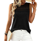 Btfbm Tank Top For Women 2026 Sleeveless Shirts Waffle Knit Vest Crew Neck Casual Outfits Loose Blouses Summer Tops