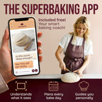 Superbaking Bread Lame - Sourdough Scoring Tool With 5 Extra Blades - Baking Supplies For Home Bakers - Sourdough Razor Scorer - Bread Making Tools - Gift For Bakers - Classic Ergonomic Wooden Handle