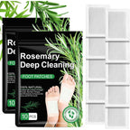 Natural Rosemary Foot Patches with Bamboo, Ginger, Vinegar, Charcoal | 30 Count | Pack of 3