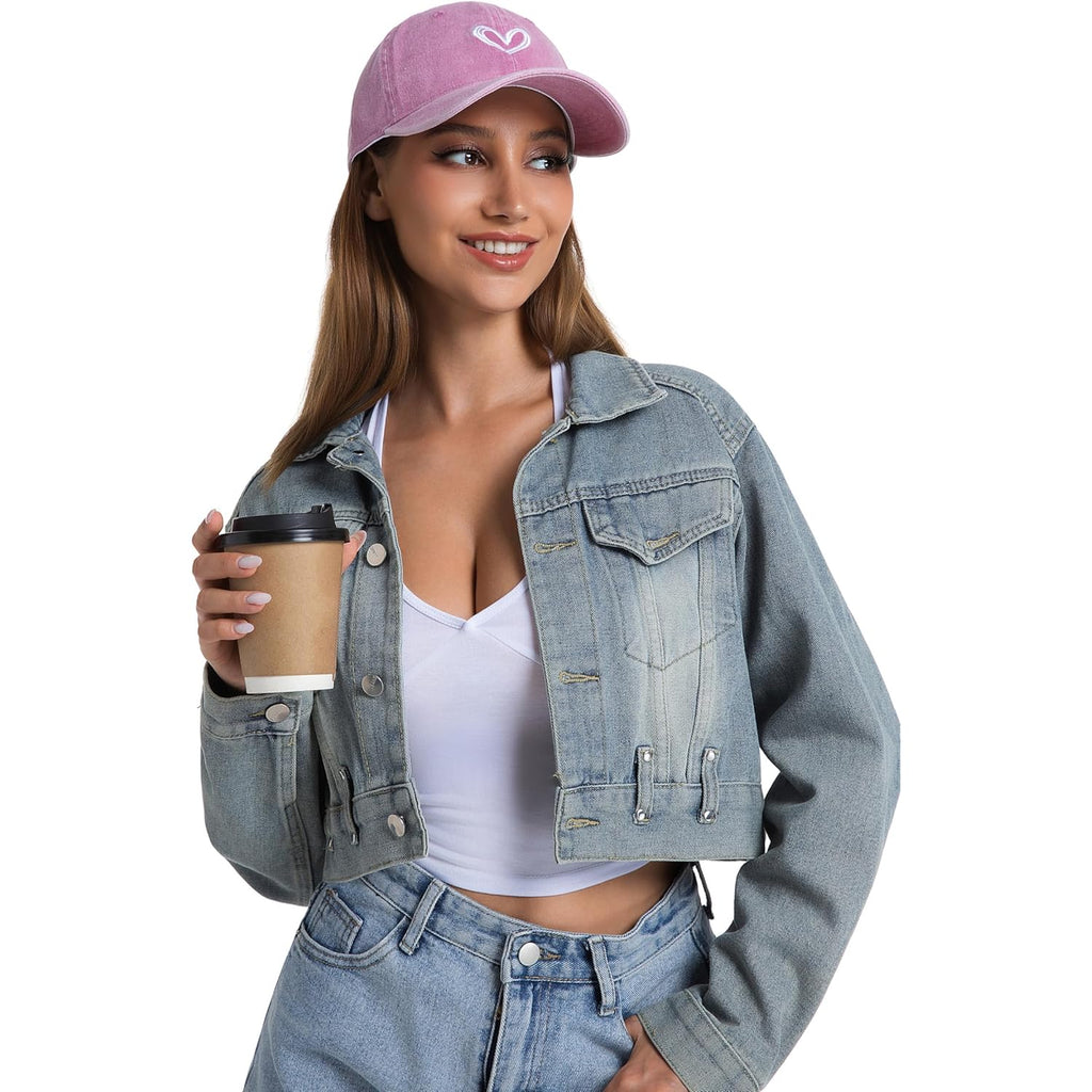 Unisex Vintage Washed Distressed Baseball Cap Twill Adjustable Dad Hat