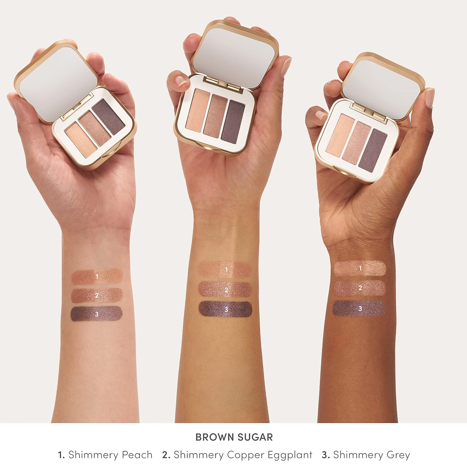 jane iredale PurePressed Eye Shadow Triple, Highly Pigmented Mineral Based Eye Color, Long Lasting & Crease Resistant Formula, Safe for Sensitive Eyes
