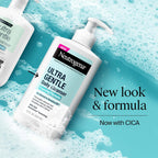 Neutrogena Ultra Gentle Foaming Facial Cleanser, Fragrance Free Hydrating Face Wash For Sensitive Skin, Daily Non Over Drying Makeup Remover, Hypoallergenic, Soap & Dye Free, Non-Comedogenic, 16 Fl Oz