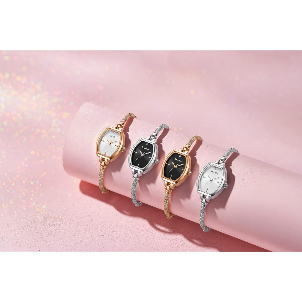 Petite Bracelet Watch For Women, Gifts For Girlfriend Diamond Dress Analog Watch Waterproof