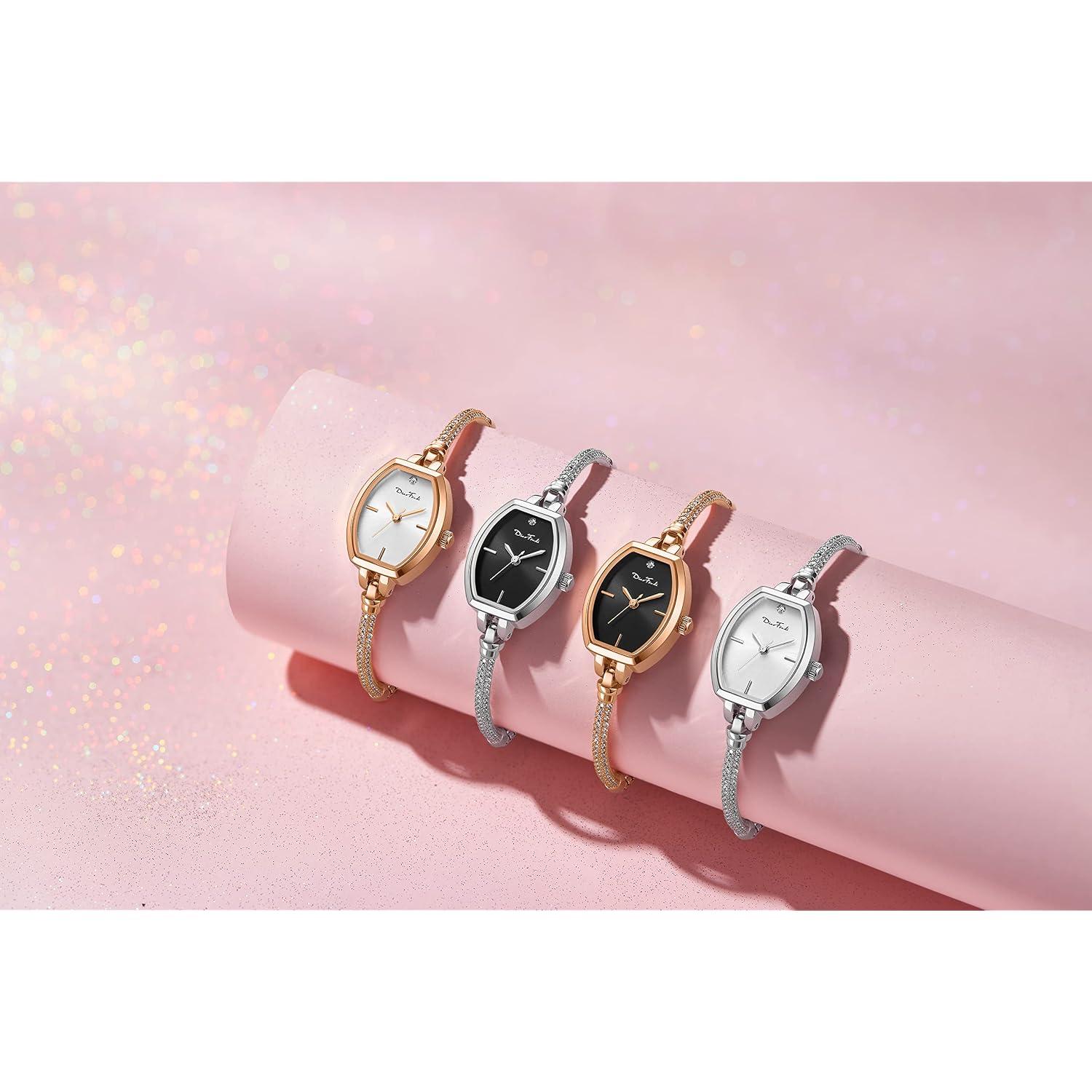 Petite Bracelet Watch For Women, Gifts For Girlfriend Diamond Dress Analog Watch Waterproof