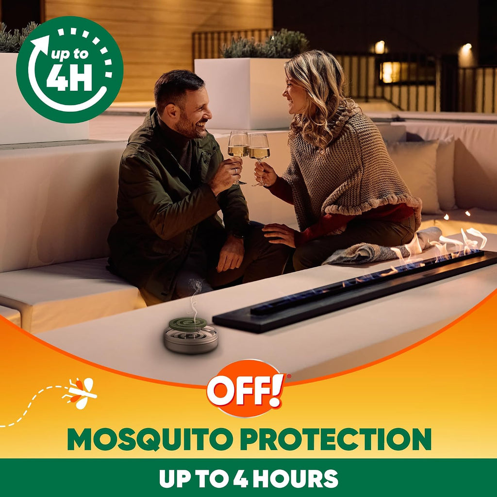 Off! Backyard Mosquito Repellent Coil Refills, Perfect For Outdoor Patios Country Fresh Scent, 6 Count