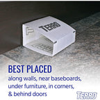 Terro Spider & Insect Trap, 10-Pack Sticky Glue Traps | Kills Roaches, Spiders, Ants, Cockroaches, Crickets, Indoor Bug Catcher Pest Control Traps, 4.25 In X 10 In, T3206-10