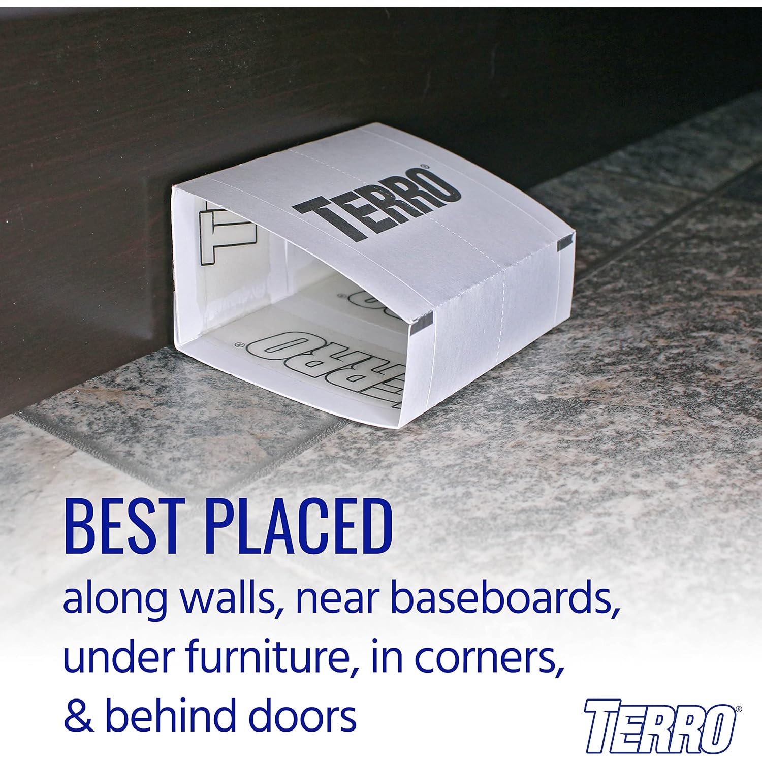 Terro Spider & Insect Trap, 10-Pack Sticky Glue Traps | Kills Roaches, Spiders, Ants, Cockroaches, Crickets, Indoor Bug Catcher Pest Control Traps, 4.25 In X 10 In, T3206-10