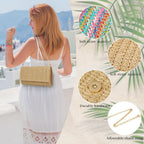 Kseymeir Straw Clutch Purse Shoulder Crossbody Bag Envelope Purse Raffia Handbag for Summer Beach Travel 2026 Trendy | Straw, Summer, Beach, Travel, Trendy