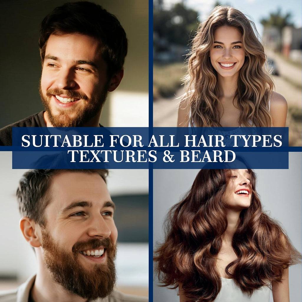 5% Minoxidil Hair Growth for Men and Women: Regrowth Topical Solution for Beard Spray Kit - Extra Strength Treatment with Minoxidil and Biotin for Hair loss & Thinning to Grow Thicker Serum - 2PCS