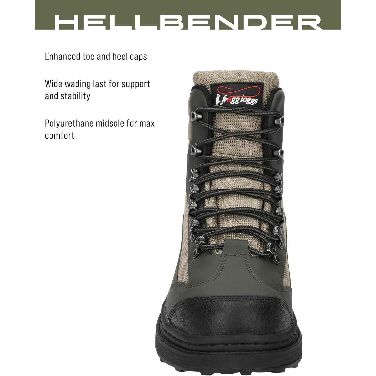 Frogg Toggs Men'S Hellbender Fishing Wading Boot In Felt Or Cleated