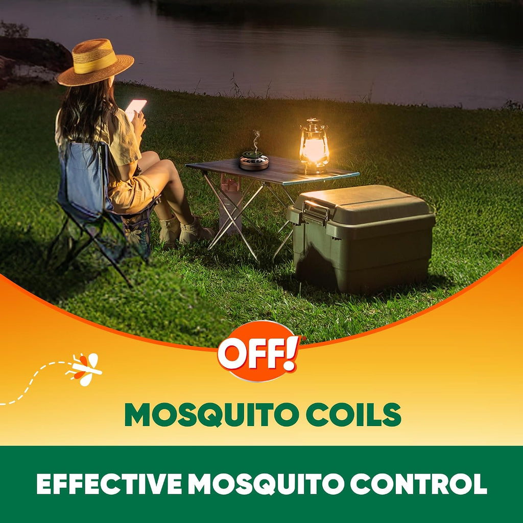 Off! Backyard Mosquito Repellent Coil Refills, Perfect For Outdoor Patios Country Fresh Scent, 6 Count