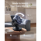 Dreo Fan For Bedroom, 13-Inch Oscillating Table Air Circulator Fan For Whole Room, 120° Tilt Adjustment, 25Db Ultra-Quiet, 75Ft Powerful Airflow, 4 Speeds Desk Fans With Remote For Home, Office
