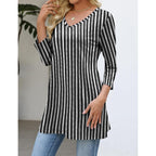 Rapbin Tunic Tops For Women Loose Fit Dressy 3/4 Sleeve V Neck T Shirts Spring Tops For Women 2026