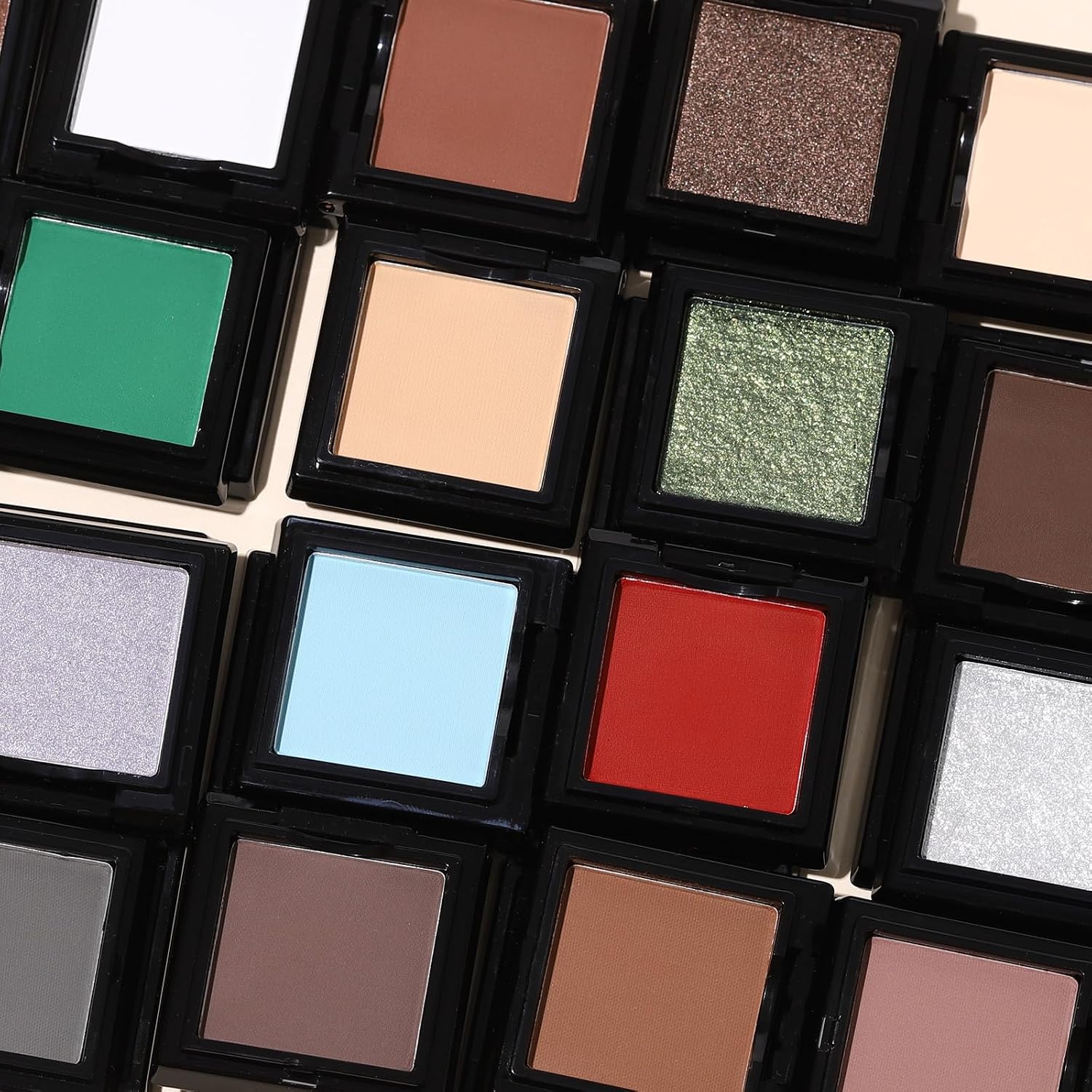 Ucanbe Tapestry Taupe Single Eyeshadow Palette, Highly Pigmented Shimmer Eye Shadow Powder, Professional Long-Lasting Waterproof Makeup Palette