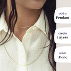 KISPER Italian 18K Gold Plated 925 Sterling Silver Diamond Cut Box Link Chain Necklace – for Women & Men with Spring Ring Clasp – Made in Italy