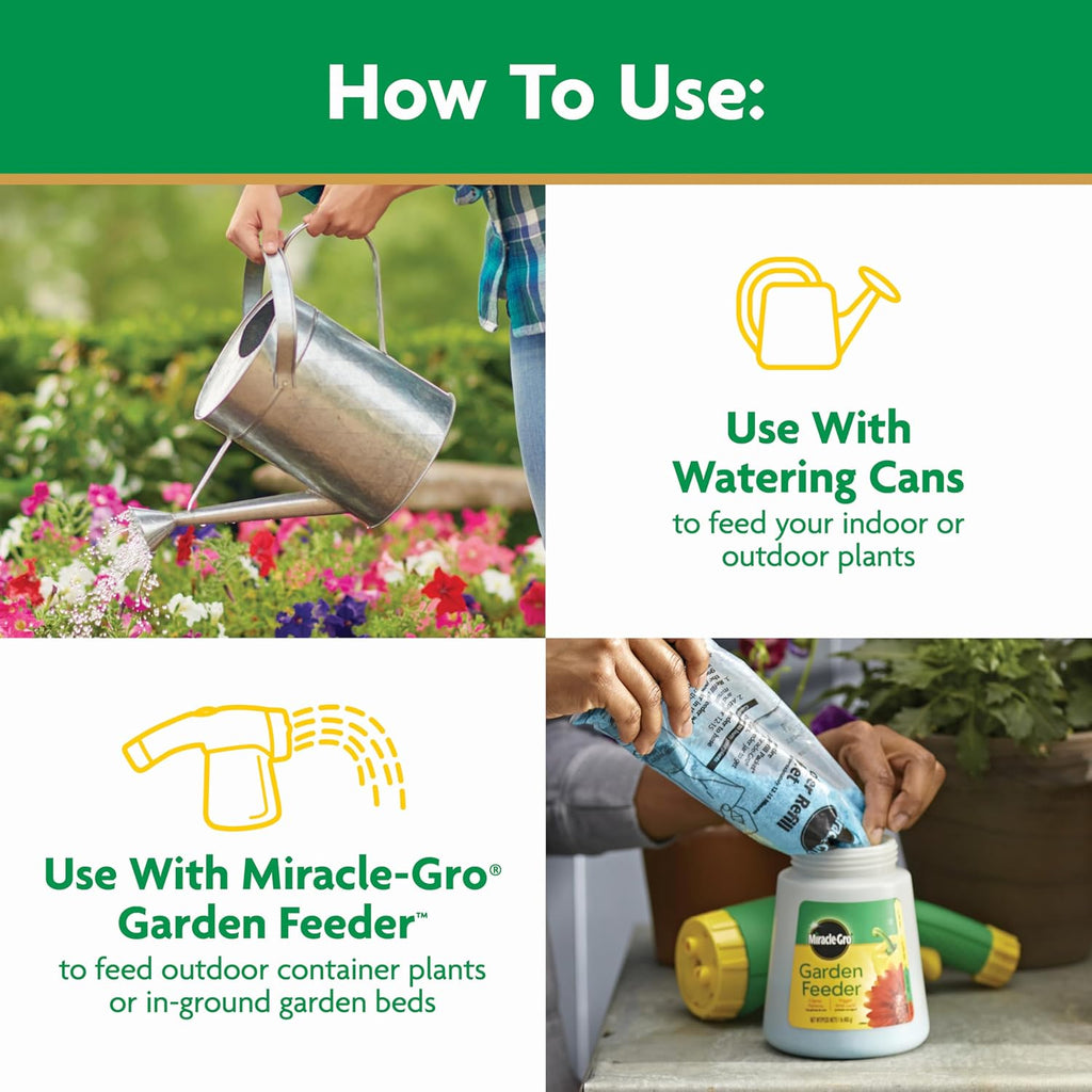 Miracle-Gro Water Soluble All Purpose Plant Food, 1.5 Lbs. | Fertilizer For All Indoor Or Outdoor Plants Including Roses, Flowers, Vegetables, Houseplants, Trees, And Shrubs