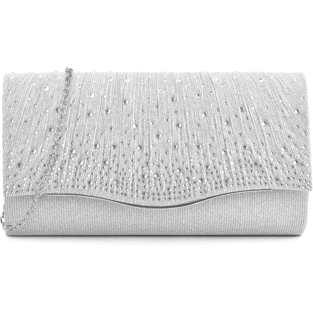 Clutch Purses For Women, Formal Evening Bags Suede Shoulder Envelope Party Handbags Wedding Cocktail Prom Clutches