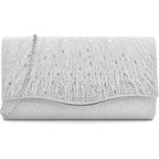Clutch Purses For Women, Formal Evening Bags Suede Shoulder Envelope Party Handbags Wedding Cocktail Prom Clutches
