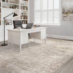 8x10 Area Rugs Living Room: Washable Large Neutral Brown Rug Abstract Soft Modern Stain Resistant Indoor Floor Non-Slip Carpet for Bedroom Nursery Kids Office Playroom Dining Room Under Table Home