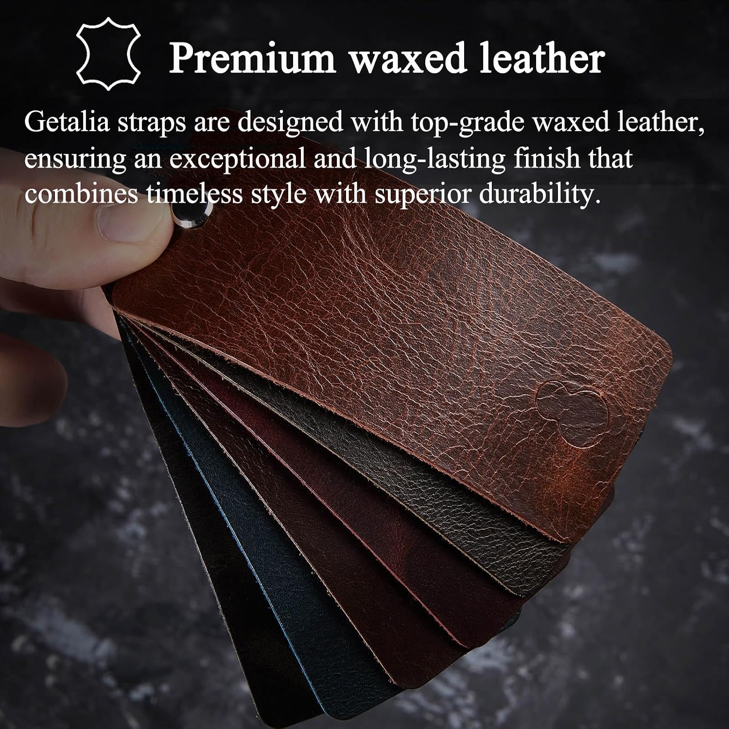 Getalia Leather Watch Band Retro Oil Wax Leather,18Mm 19Mm 20Mm 21Mm 22Mm Quick Release Foldover Clasp Watch Straps For Men And Women